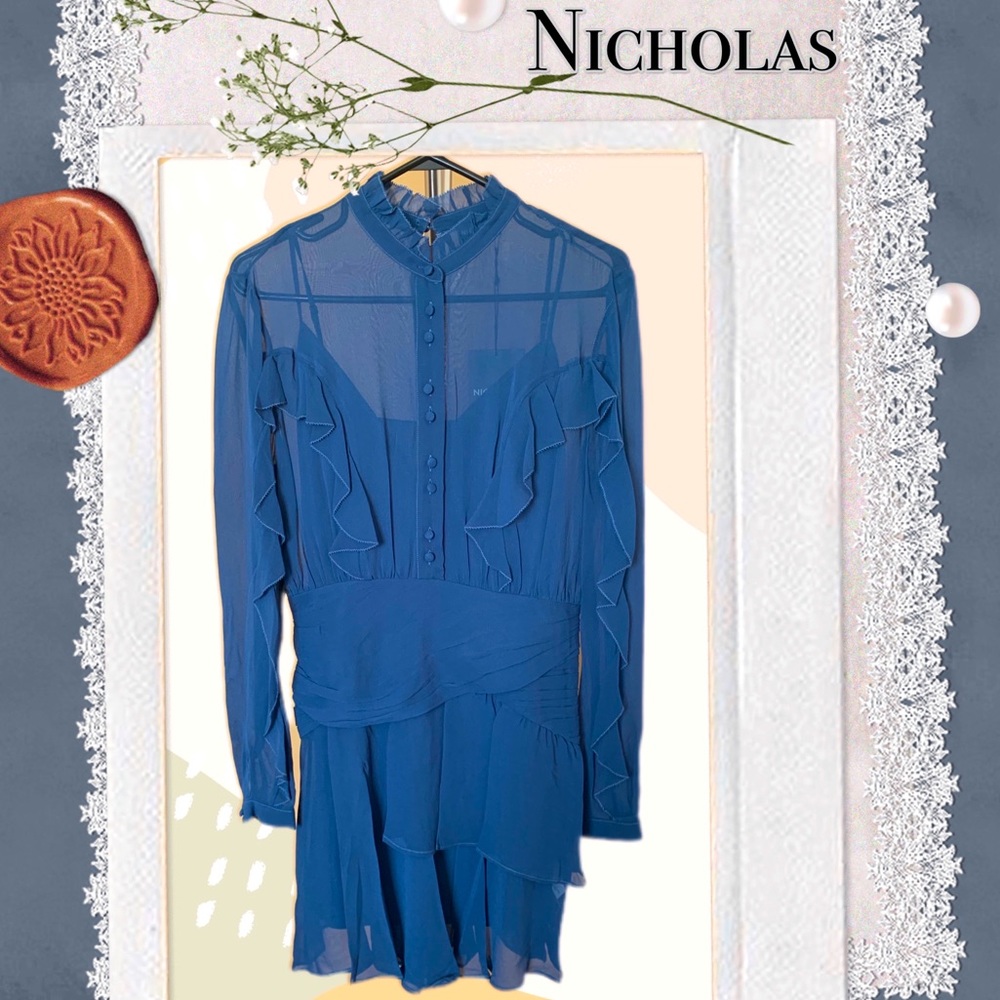 NICHOLAS | Silk Shirtdress NWT